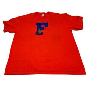 Vintage 90’s Florida Gators Embroidered Big Logo Shirt Jerzees Orange Size XXL